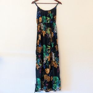 Tropical Floral Maxi Dress